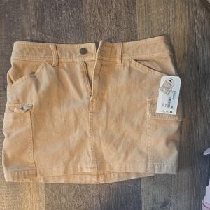 Billabong Tan Corduroy Mini Skirt